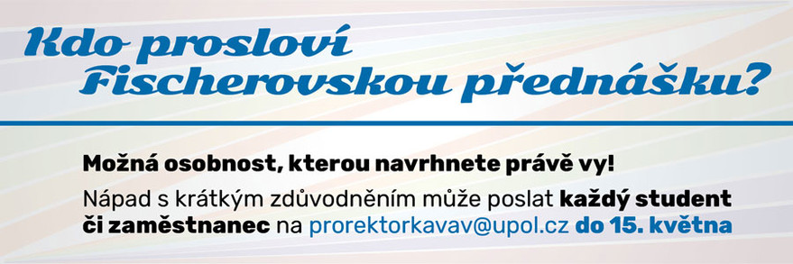výzva fischerovská přednáška do 15. 5.